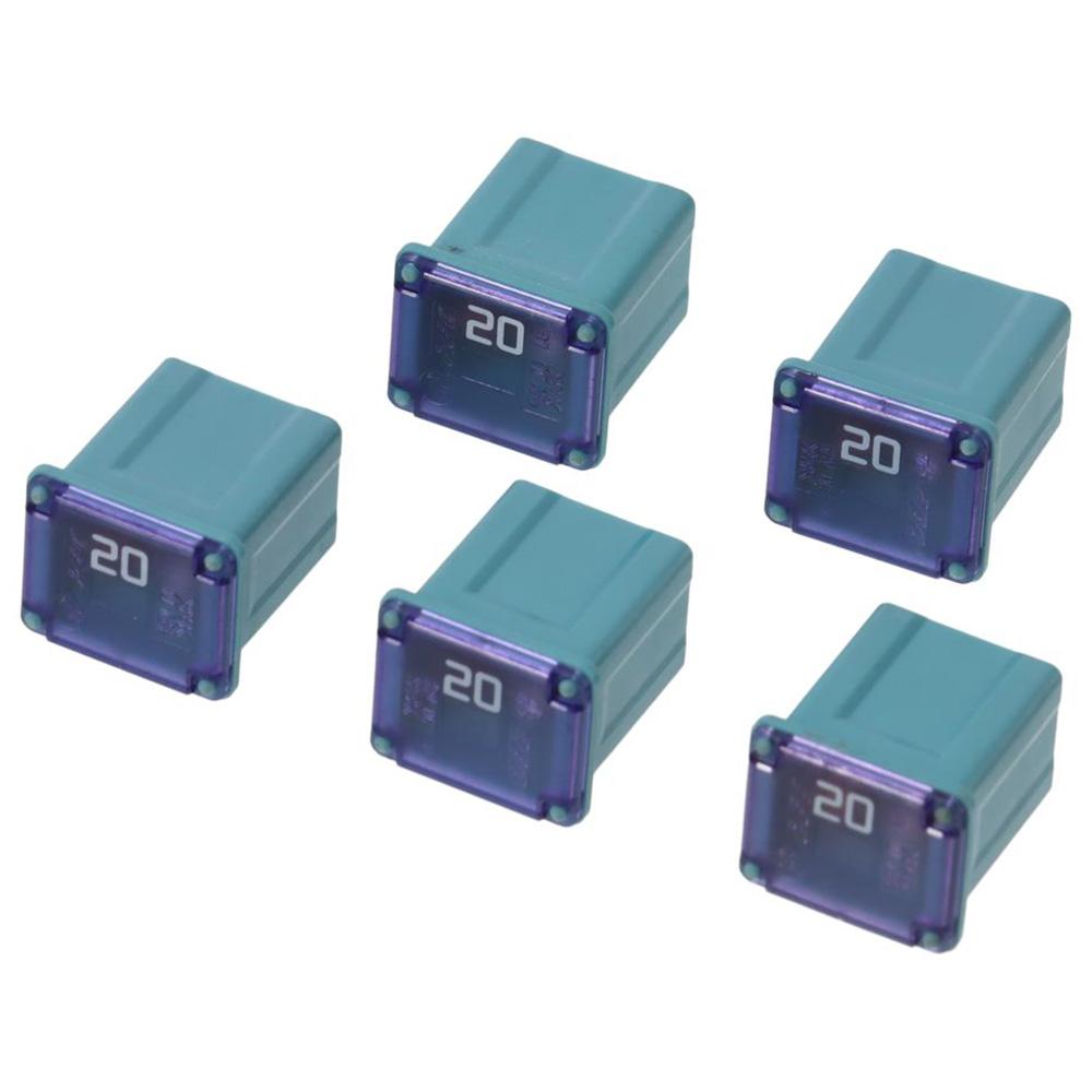 5Pcs Different Colors Micro Female Slow Blow Fuse Plastic Automotive Cartridge Fuse  Trucks