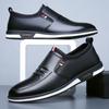 Foreign trade 2025 spring new men's casual leather shoes breathable and comfortable soft-soled leather shoes