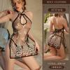 Fun Underwear Sexy Antique Cheongsam Hot Perspective Mesh Thin Pajamas Uniform