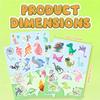 4 Sheets Little Dinosaurs Watercolor Stickers - Cartoon Graffiti Tyrannosaurus Rex Series for Kids