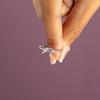 S925 Sterling Silver Rope Knot Ring: Elegant European & American Style for Women