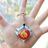 Genshin Impact Snezhnaya Feuerelement Gottauge Moe Schule Kultureller Schlüssel Mobiles Foto Souvenir [Sizuuenn] Schlüsselanhänger, Leuchtend, Cosplay, Merchandise,