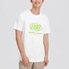 Skechers Breathable Quick-Dry Letter Print Sports Crew Neck Casual Short Sleeve T-Shirt Unisex Tops Cotton-Candy-White L224U064-0074