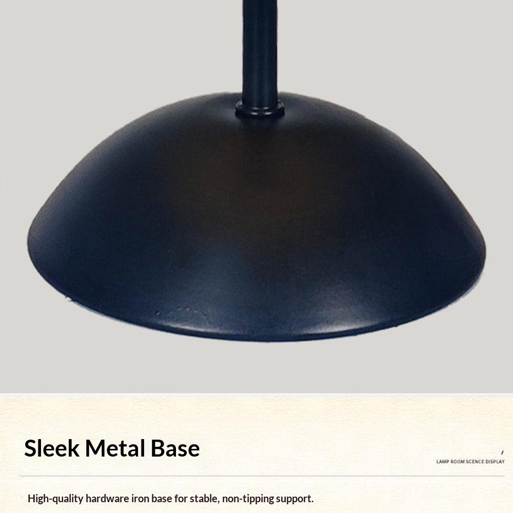 Pleated Table Lamp Single Color Warm Light Bedside Light USB Powered Night Light with Metal Base for Bedroom