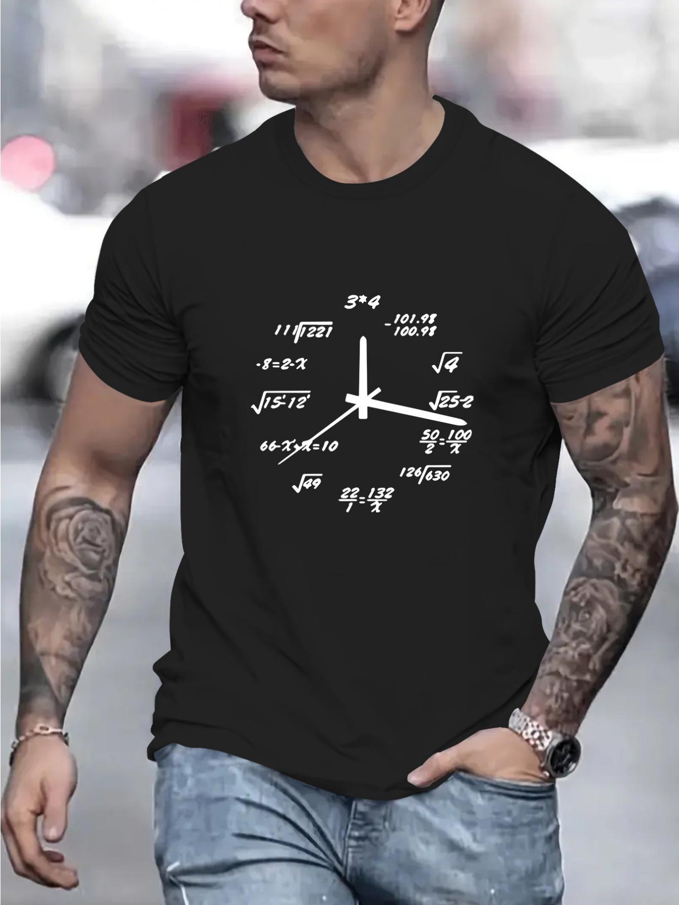 T-Shirt y2k Math Equation Clock T White S