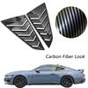 Side Window Blind Vent Louver Decoration Cover Trim for Ford Mustang 2026 Quarter Window Trim Car Exterior Accessories ABS Black