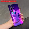 2DFlat Samsung Phone Case Neon Cat with Sunglasses & Headphones Applicable To Galaxy S22 S23 S24 S25ULTRA S26 A12 A13 A14 A15 A16