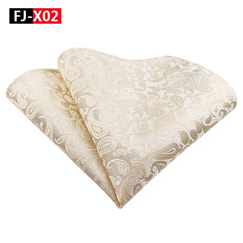 2025 Men's Versatile Floral Solid Color Polyester Pocket Square