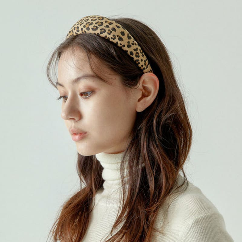 SOMETHINGGOOD Leopard Cushion Hairband