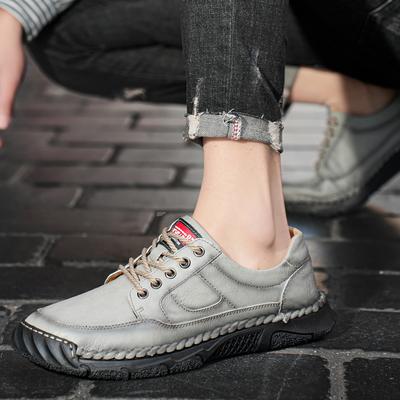 Fashion Handmade Leisure Men Shoes 2025 Trendy Minimalist Versatile Work Shoes High Quality Lace-up Formal Casual Business Leather Shoes