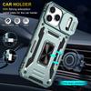For iPhone 17 Pro Max Case Kickstand Slide Lens Lid PC+TPU Drop