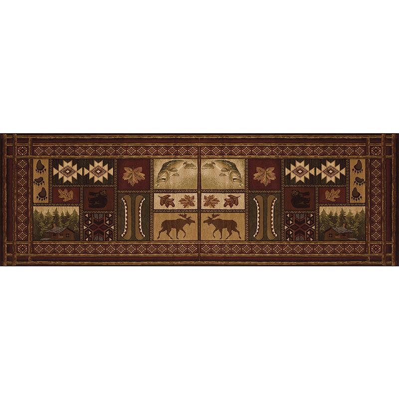 Retro Crystal Velvet Luxury Floor Mat – Dirt-Resistant, Easy-Clean, Large Area Entry or Bedroom Rug
