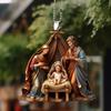 New Year's Gift Acrylic Decorative Pendant Car Pendant Rearview Mirror Hanging Religious Symbol Supplies Home Decoration