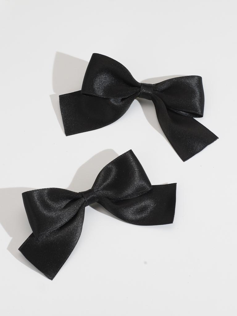 Lystrfac 2 szt./partia Modna kokarda z wstążki Klips do włosów dla kobiet Dziewcząt Opaska do włosów Akcesoria do włosów Ozdoba na głowę