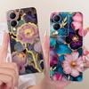 For Vivo Y17s Cute Flower Butterfly Cat Painted Case For Vivo Y17s Y 17S V2310 Soft Silicone TPU Phone Cases