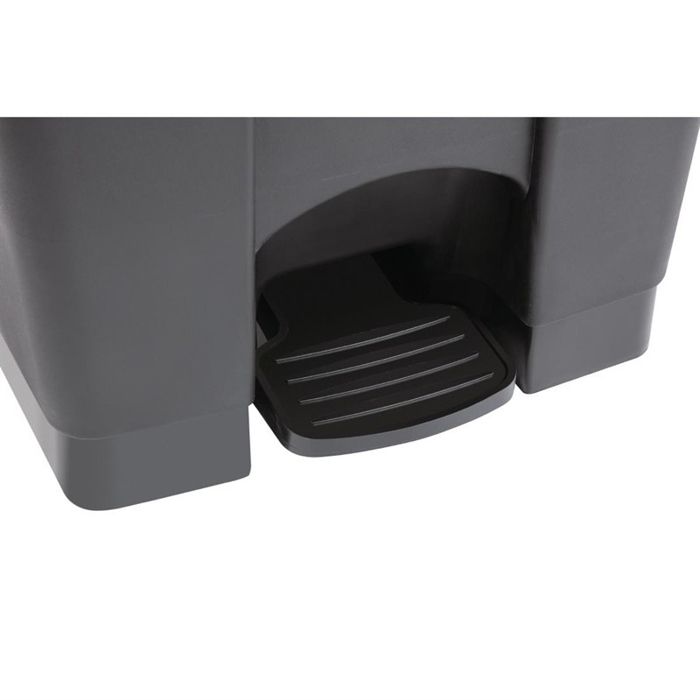 Poubelle de Cuisine - JANTEX - 45 Litres - Pédale - Polypropylène - Noir