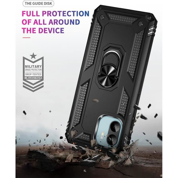 Coque de protection - E.F.CONNECTION - Xiaomi Redmi 13C - Rigide - Antichoc - Noir