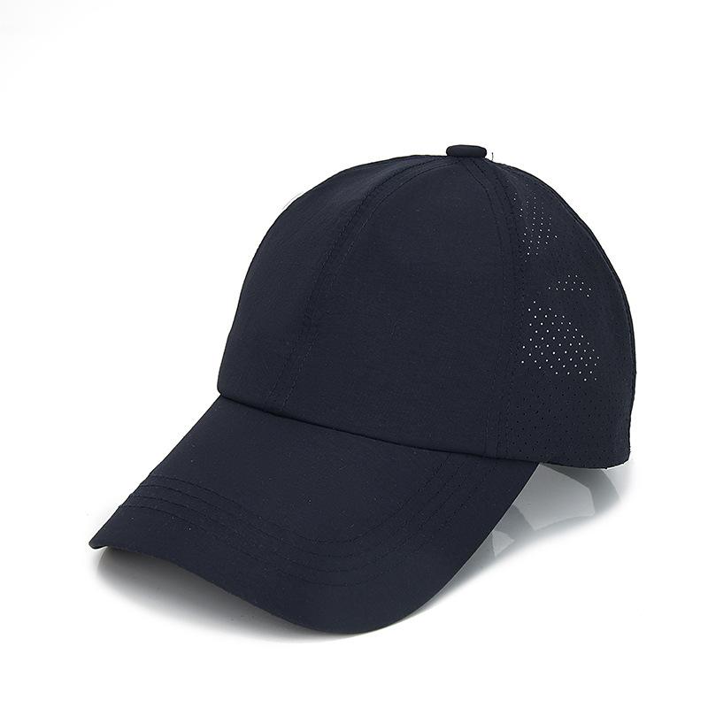 2023 New Ponytail Baseball Cap Summer Women's Adjustable Black Hat Messy Cap Casual Cotton Girl Snapback Mesh Cap