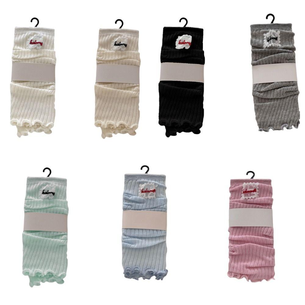 Sweet Ballet Calf Long Socks Candy Color Cotton Socks Comfortable Mid Calf Stocking Streetwear