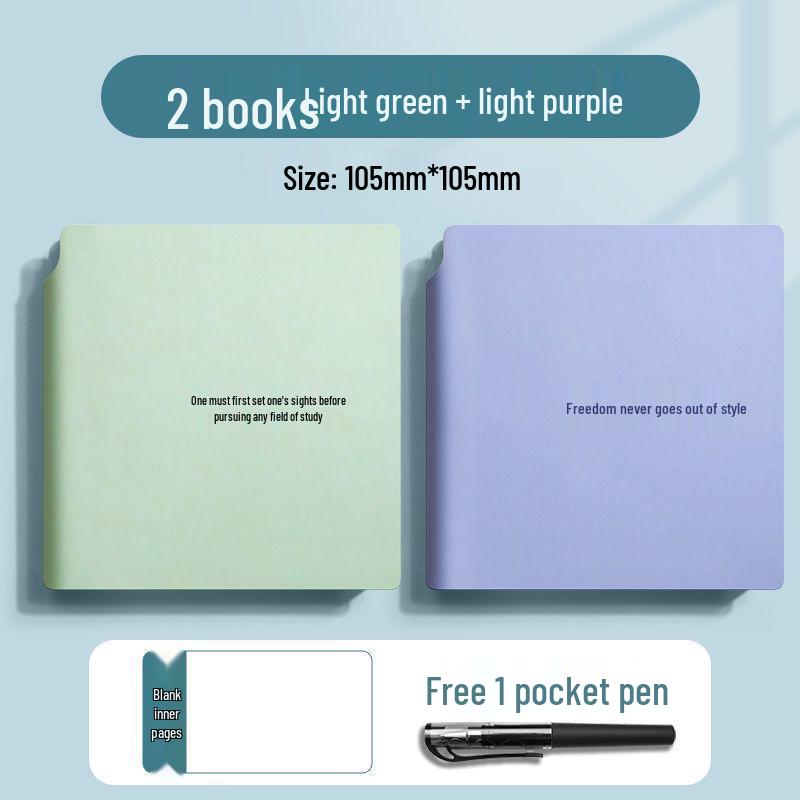 Fickduk: Portabelt rutat anteckningsblock & Praktisk anteckningsbok