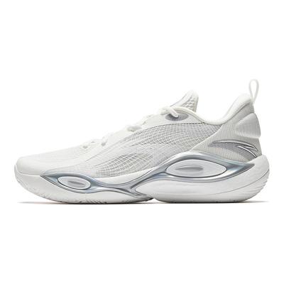 Cushioning Slip Resistant Low Top Basketball Shoes Men's Papyrus White 912521109-1