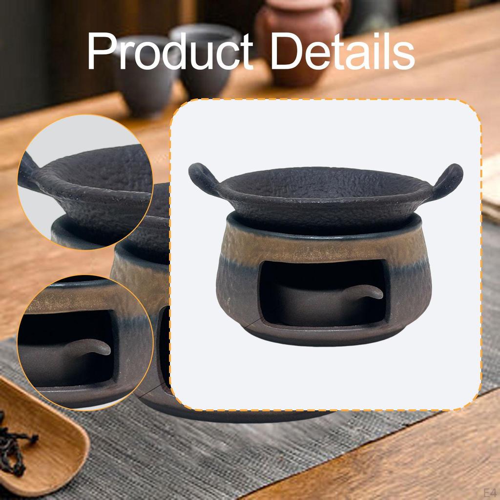 Ceramic Tea Burner Sturdy Premium for Home Office Use Professional Easy To Portable