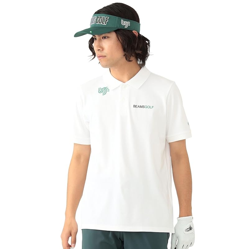 

[Beams Golf] S/S polo MEN ORANGE LABEL US series stretch pique polo shirt men s WHITE L 82020106444
