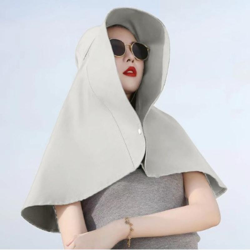 1 Wide Brimmed Shawl Hat, An Elegant Summer Travel Beach Hat, A Must-have for Summer