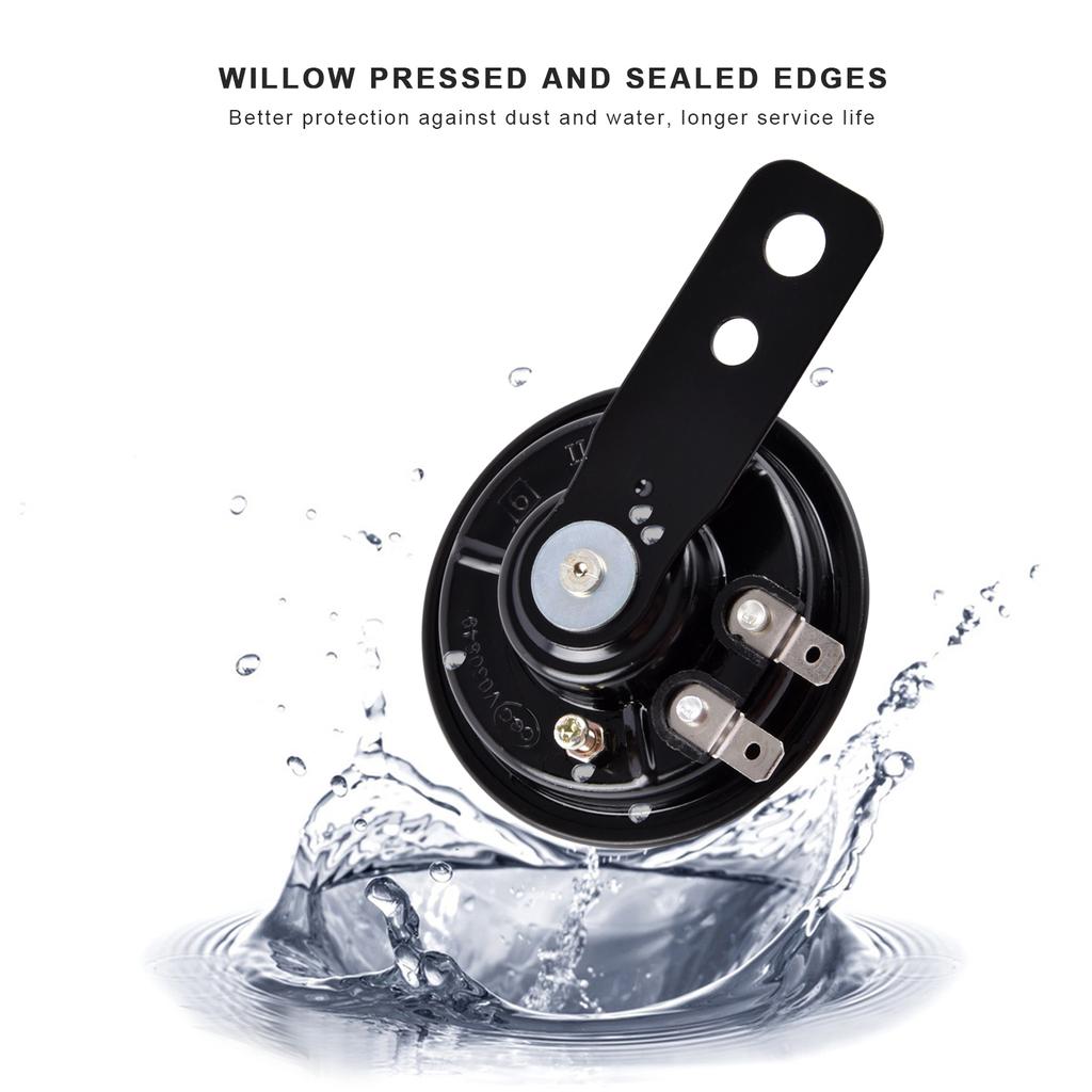 Motorcycle Electric Horn kit 12V 1.5A 120db Universal Waterproof Round Loud Horn Speakers For Scooter Moped Dropship New