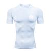 Black Flame Pattern  Men's Sports T-shirt Training Fitness Compression Workout T-Shirt Gym T-shirts