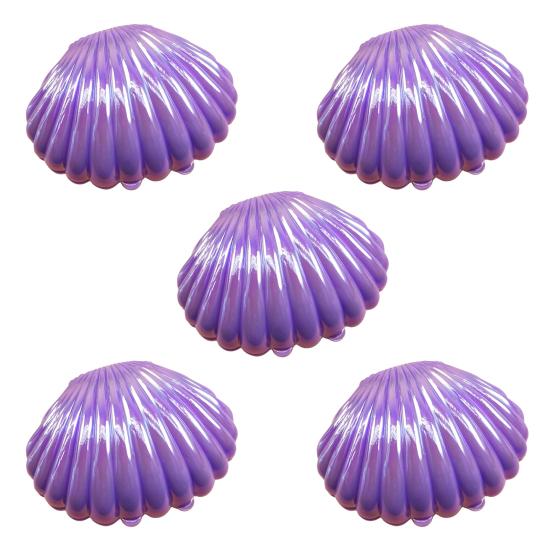 Sea Shell Candy Box Mermaid Shell Treat Container Plastic Chocolate Box Jewelry Holder for Wedding Birthday Shower Decoration