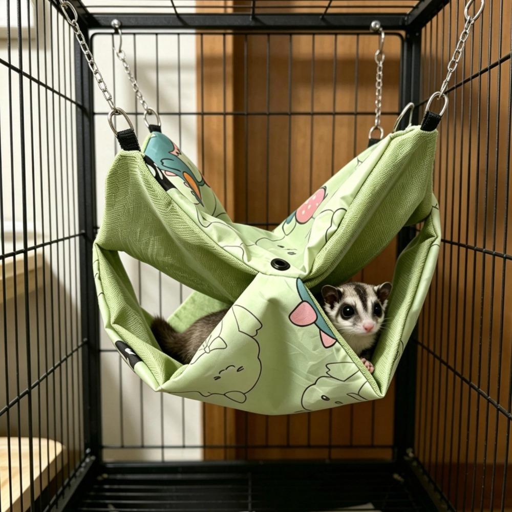 

Waterproof Hamster Sleeping Bag Double Layer Hanging Cage House Small Pet Supplies 7.87X7.87in