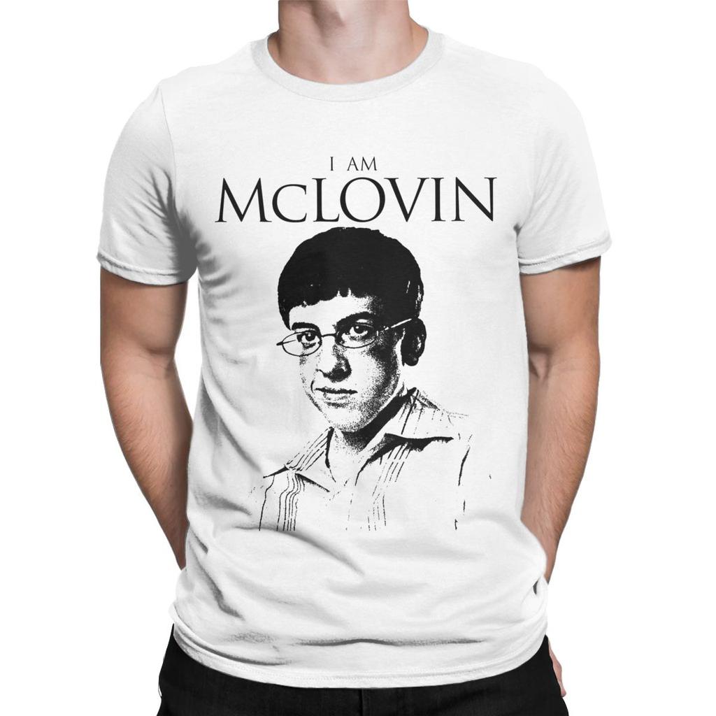 Men Superbad I Am McLovin T Shirts Movie 100% Cotton Clothing Casual Short Sleeve Round Collar Tees New Arrival T-Shirts