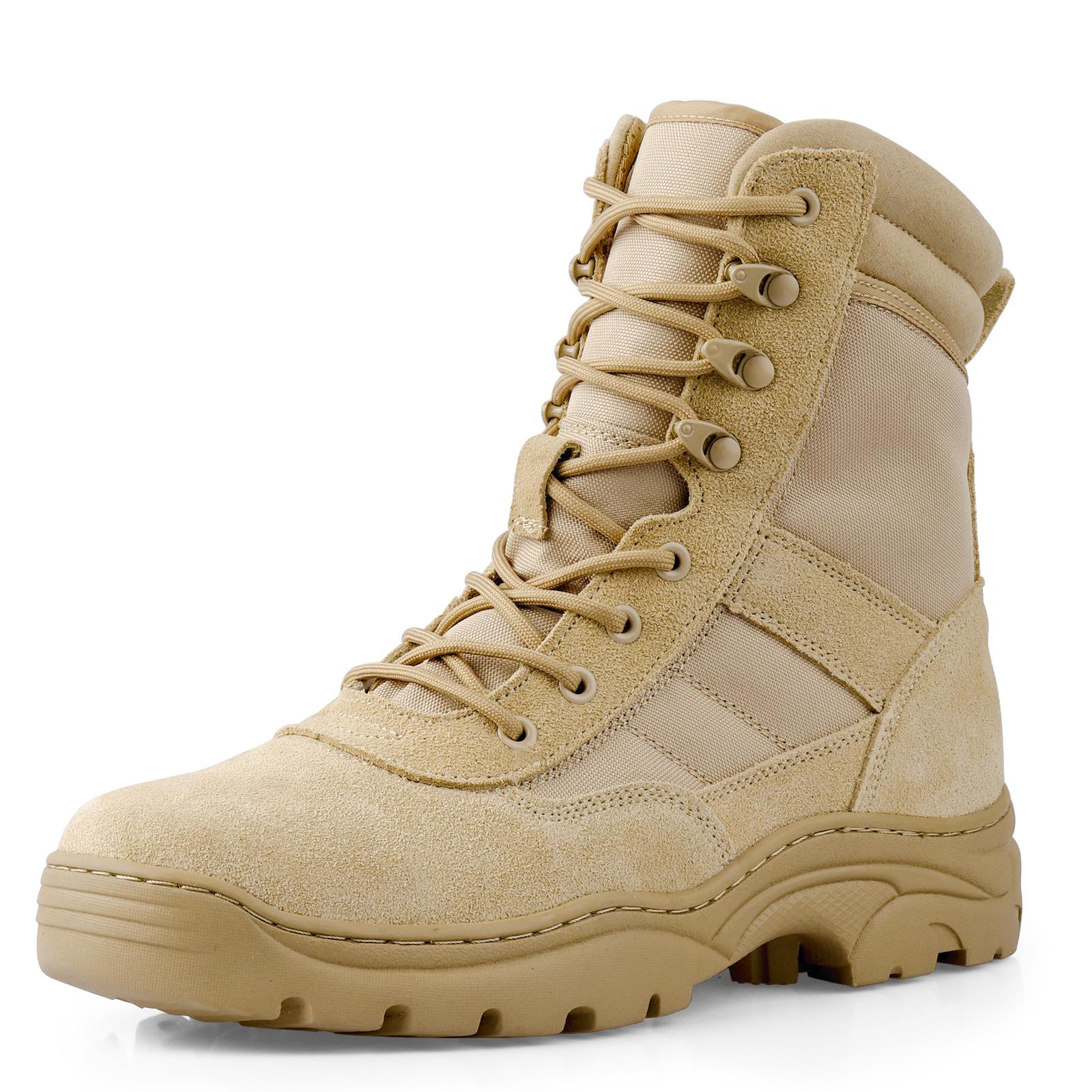 

IDSA006 Popular Classic Style Tactical Boots Waterproof Breathable Lightweight Hiking Boots MenNon-Slip Casual Sports Shoes 40 пісочний