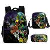 Less Hacker Backpack Ben 10 Student School Bag Anime Cartoon Backpack Lunch Bag Satchel Pencil Case