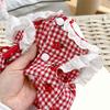 Easy Wear Strawberry Pet Dress Dog Photo Shoot Outfit Cats Princesses Dress for Everyday Use