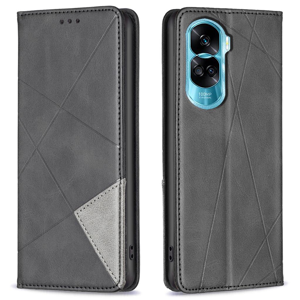 For Honor X50i 5G/90 Lite 5G Stand Cover PU Leather Phone Case Imprinted Anti-Scratch Card Slots Cell Phone Shell