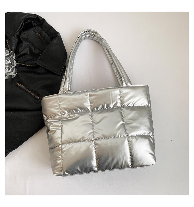 Koreanischer Stil 2024 Schicke Damen Baumwoll-Schultertasche - Leicht, Modisch, Eimertasche