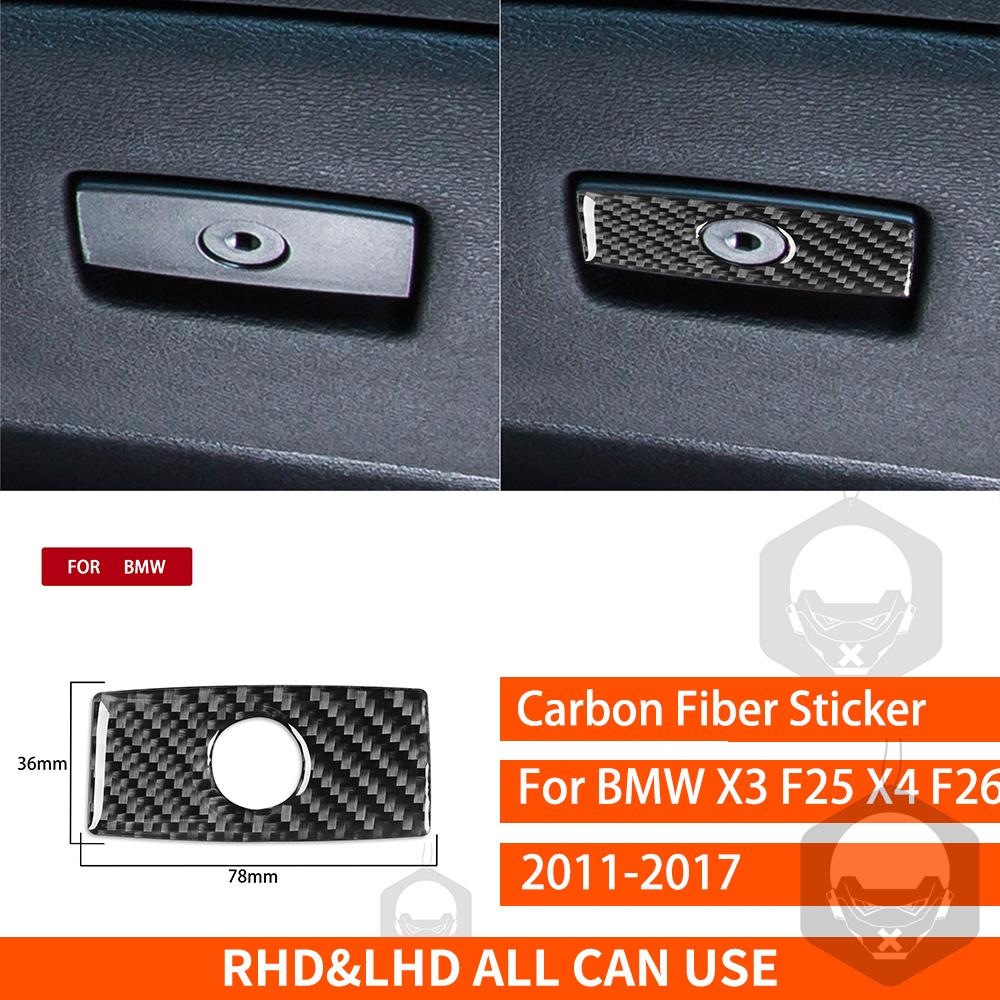 For BMW X3 F25 X4 F26 2011 2012 2013 2014 2015 2016 2017 Center Console Trim Real Carbon Fiber Stickers Car Interior Accessories