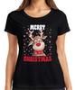 Merry Christmas Reh Rentier Süß - Weihnachten Xmas Christmas Damen T-Shirt
