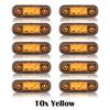 HAKITO 8x/10x 12V 24V 3 Car External LED Side Marker light Warning Light Turn Signal Brake Trailer Truck Lamp Clearance light