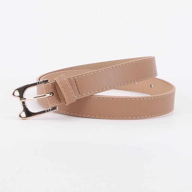 New Cute Korean Style Cat Buckle Leather Belt for Ladies