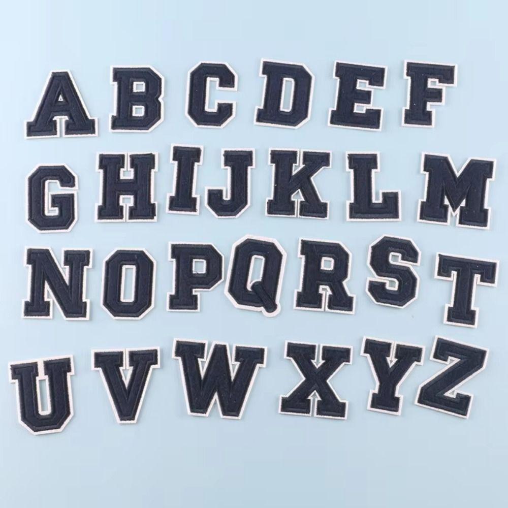 72Pcs A-Z 0-9 Alphabet Embroidered Patches Colorful Sewing Appliques  Clothing Decoration