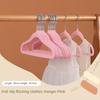 10/20Pcs Plastic Flocked Hangers, Children's Hangers, Non-Slip Shoulder-Protecting Small Hangers, Do Not Bulge, Do Not Damage Clothes