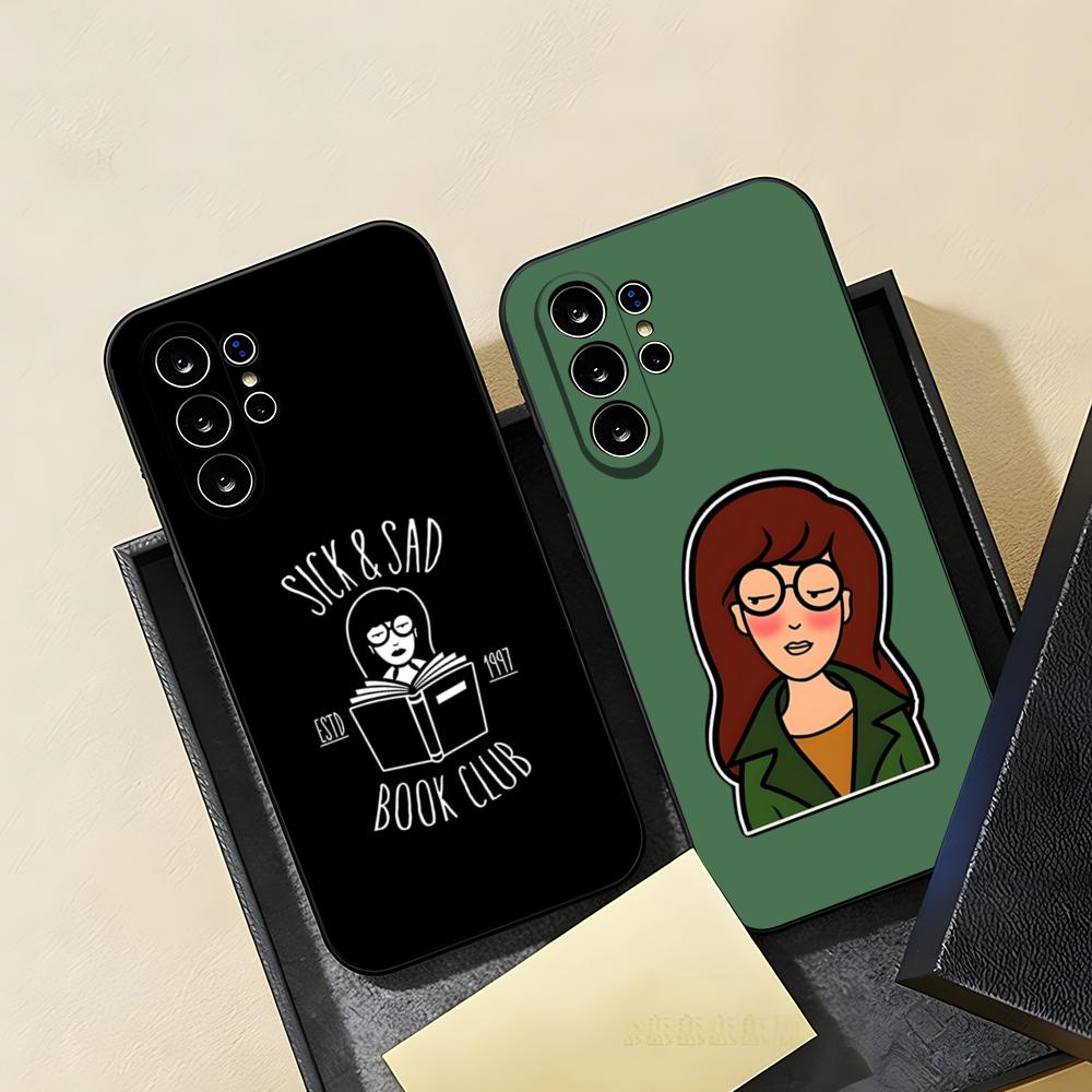 D-Daria Phone Case For Samsung S26 S25 S24 FE S23 S22 S21 Plus S20 Ultra Note20Ultra Black Soft Shell