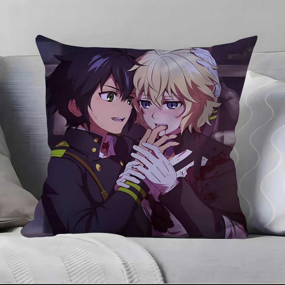 S-S-Seraph Of The E-End Anime Pillow Case Pillowcase Soft Skin Friendly & Comfortable With A Hidden Zipper