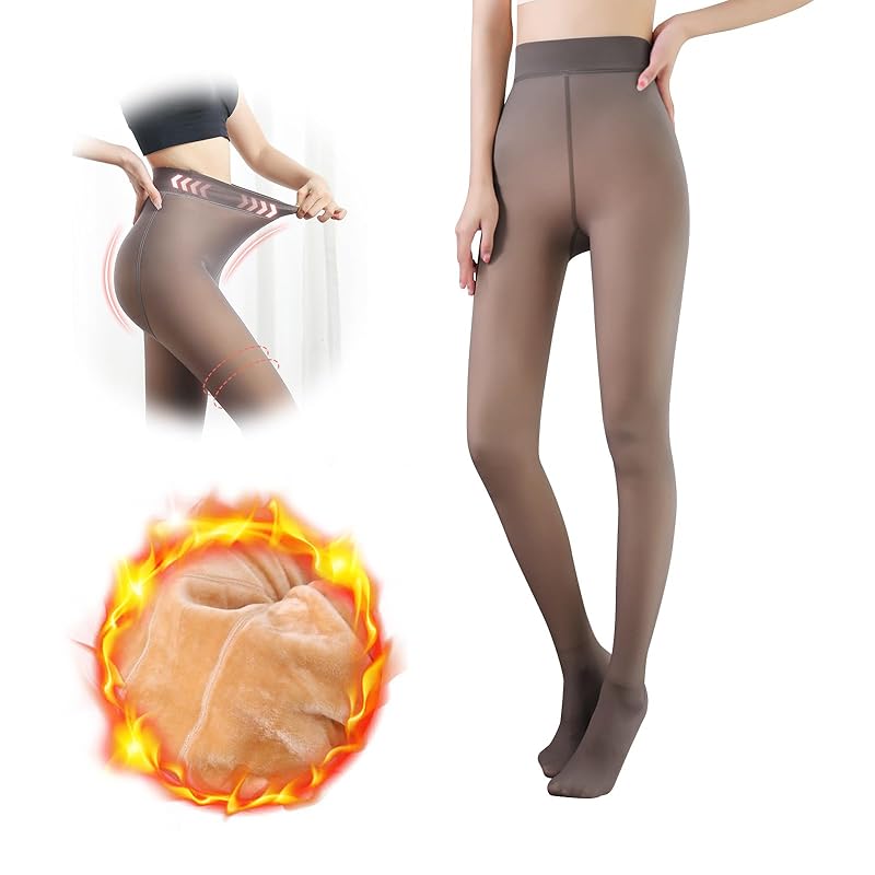 

[IUSOT] Fleece-lined tights ladies sheer tights strong elasticity Beautiful butt Beautiful leg tights compression tights Integrated type elastic
