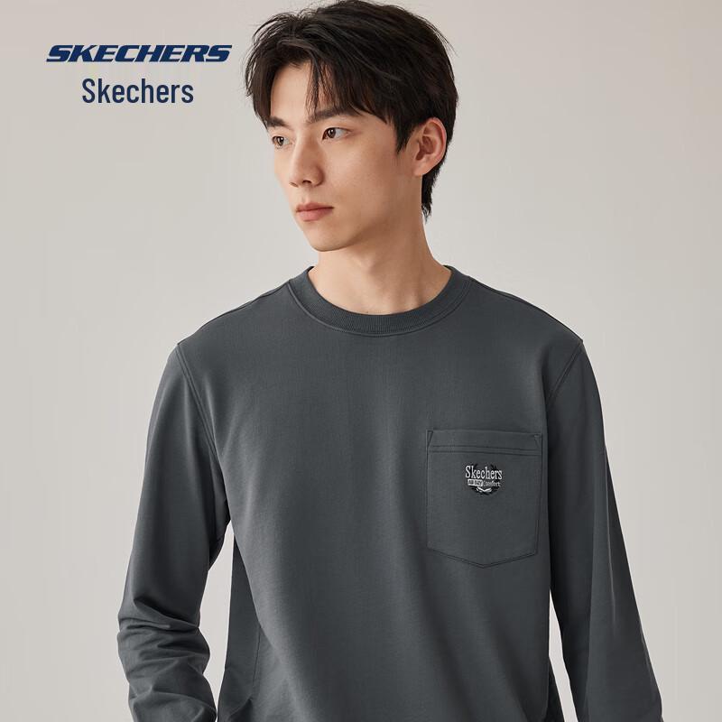 Skechers Unisex Sporty Pullover Long Sleeve Shirt XL 105 3450₽