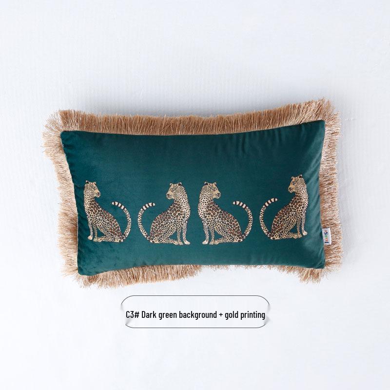 Digital Print Tassel Pillow Covers for Sofa Cushions