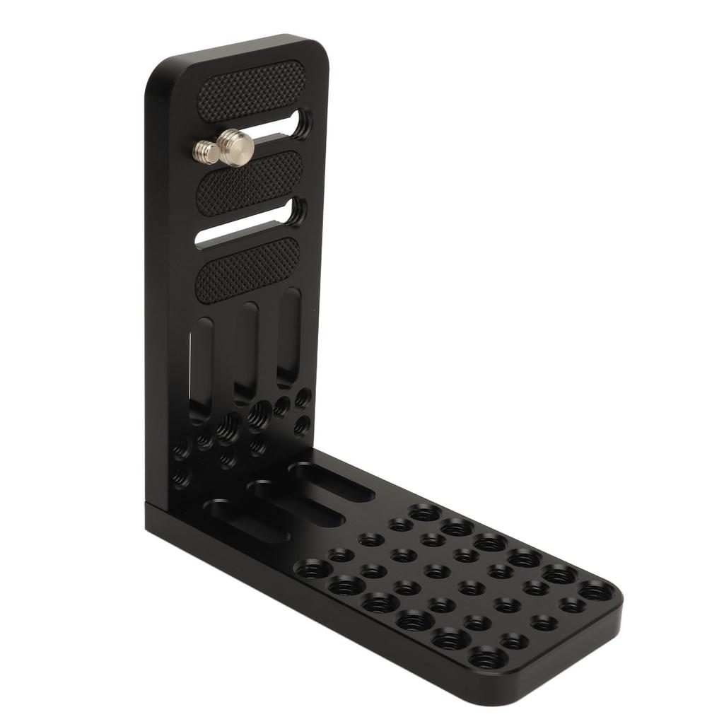 Camera L Bracket Quick Release Plate Vertical Horizontal Switching with 1/4in 3/8in Screw Hole 44.1lb Camera Mount Plate for Video